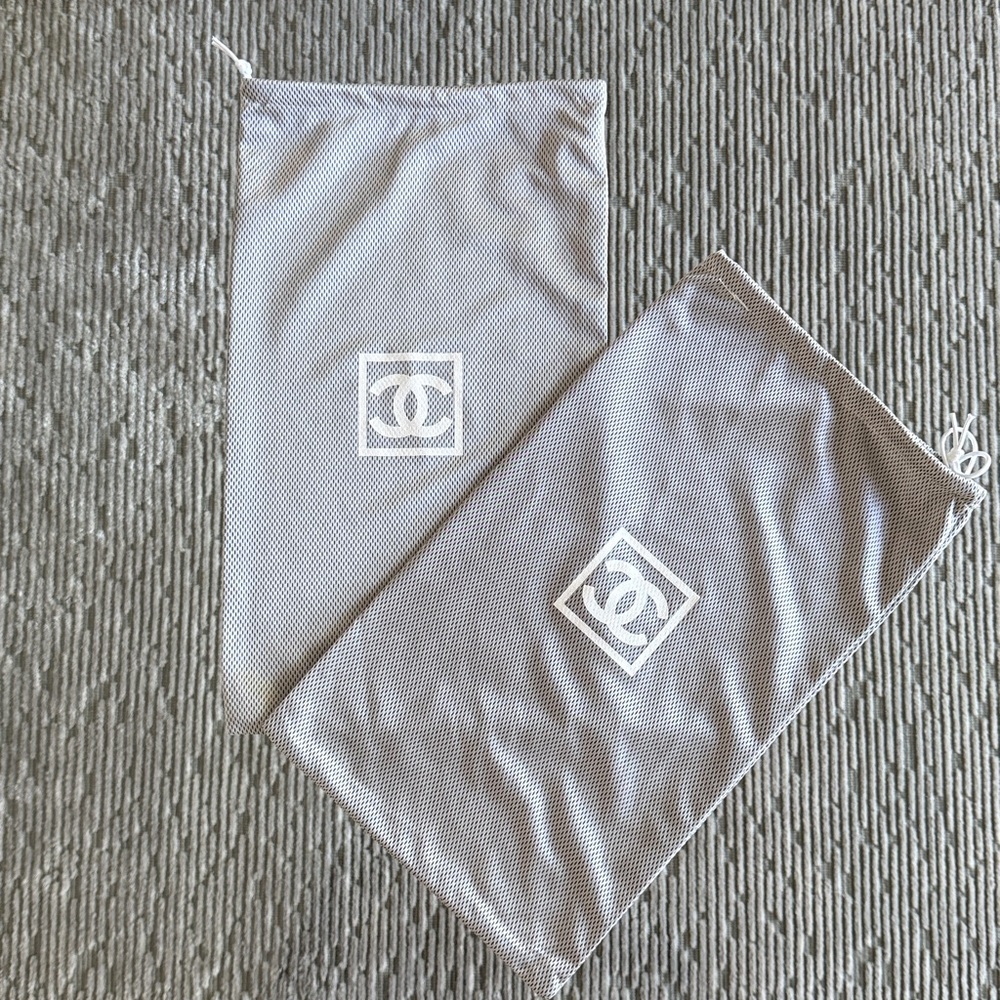 CHANEL Gray Logo Dust Bags